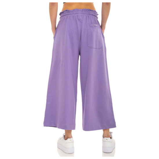 Be Nation Γυναικείο παντελόνι Terry Cropped 7/8 Wide Leg Pants